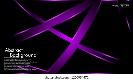 abstract metallic purple black frame layout modern tech design template background