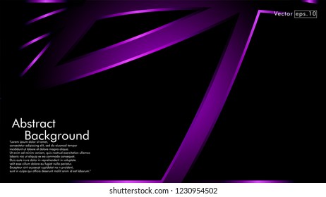abstract metallic purple black frame layout modern tech design template background