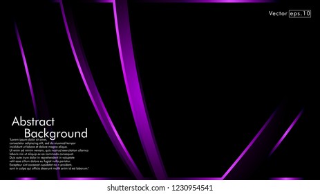abstract metallic purple black frame layout modern tech design template background