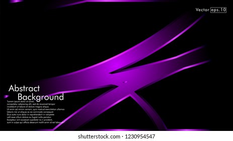 abstract metallic purple black frame layout modern tech design template background