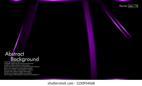 abstract metallic purple black frame layout modern tech design template background