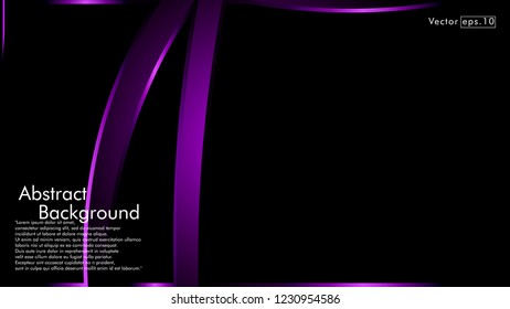 abstract metallic purple black frame layout modern tech design template background