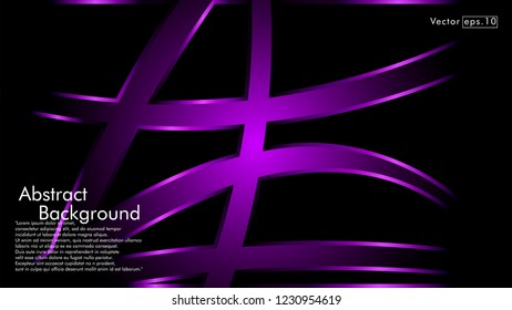 abstract metallic purple black frame layout modern tech design template background