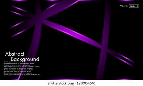 abstract metallic purple black frame layout modern tech design template background