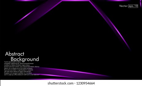 abstract metallic purple black frame layout modern tech design template background