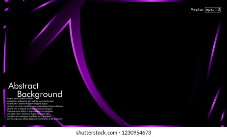 abstract metallic purple black frame layout modern tech design template background