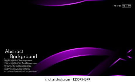 abstract metallic purple black frame layout modern tech design template background