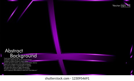 abstract metallic purple black frame layout modern tech design template background