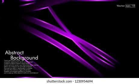 abstract metallic purple black frame layout modern tech design template background