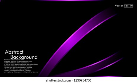 abstract metallic purple black frame layout modern tech design template background