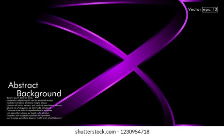 abstract metallic purple black frame layout modern tech design template background