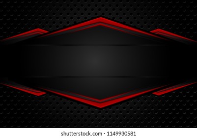 abstract metallic red black background with contrast  stripes. Abstract vector graphic brochure design

