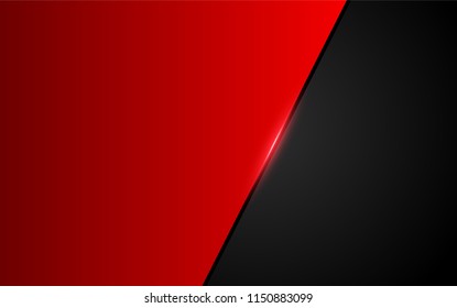 abstract metallic red black background with contrast  stripes. Abstract vector graphic brochure design
