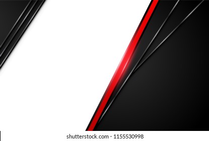 abstract metallic red black background with contrast  stripes. Abstract vector graphic brochure design
