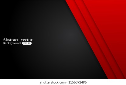 abstract metallic red black background with contrast  stripes. Abstract vector graphic brochure design
