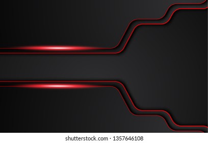 abstract metallic red black background with contrast stripes. Abstract vector graphic brochure design 