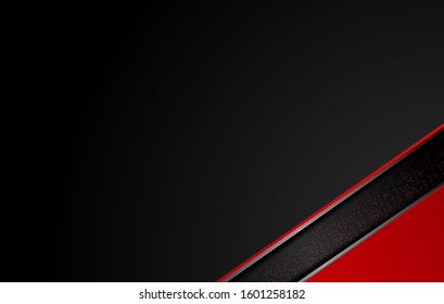 abstract metallic red black background with contrast stripes. Abstract vector graphic brochure design.