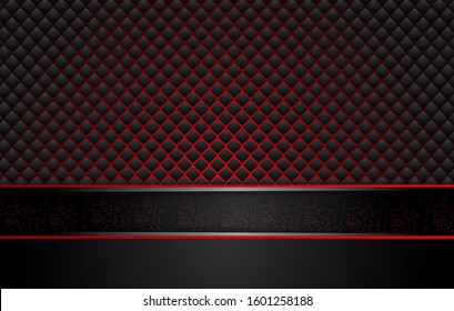 abstract metallic red black background with contrast stripes. Abstract vector graphic brochure design.
