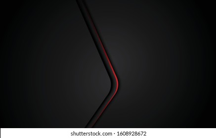 abstract metallic red black background with contrast stripes. Abstract vector graphic brochure design