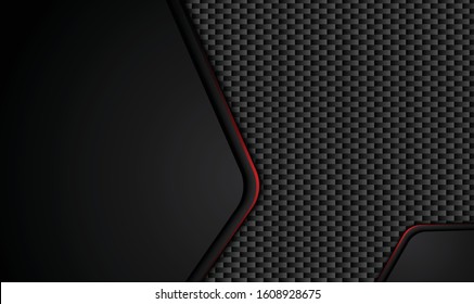abstract metallic red black background with contrast stripes. Abstract vector graphic brochure design