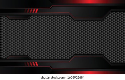 abstract metallic red black background with contrast stripes. Abstract vector graphic brochure design