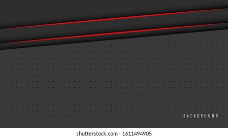 Abstract Metallic Red Black Background, Wallpaper, Frame, Layout. With Blank Space. Design Vector Modern Simple Premium. EPS10