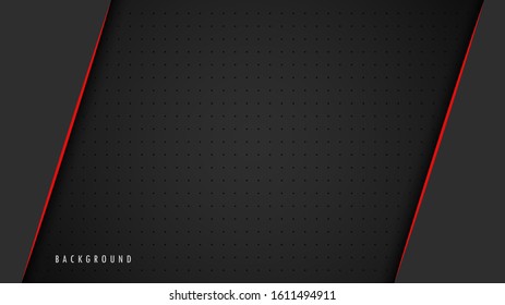 Abstract Metallic Red Black Background, Wallpaper, Frame, Layout. With Blank Space. Design Vector Modern Simple Premium. EPS10