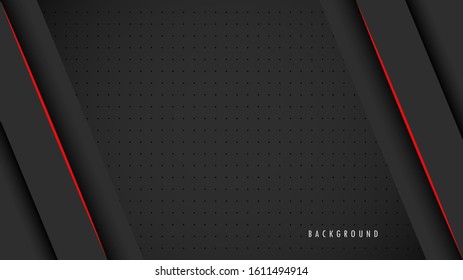 Abstract Metallic Red Black Background, Wallpaper, Frame, Layout. With Blank Space. Design Vector Modern Simple Premium. EPS10