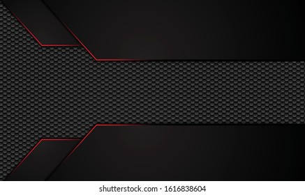 abstract metallic red black background with contrast stripes. Abstract vector graphic brochure design
