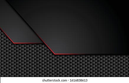 abstract metallic red black background with contrast stripes. Abstract vector graphic brochure design
