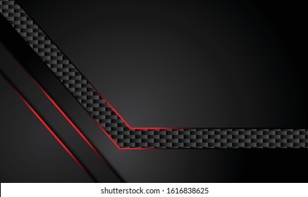 abstract metallic red black background with contrast stripes. Abstract vector graphic brochure design
