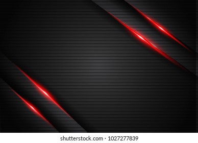 abstract metallic red black frame layout modern tech design template background