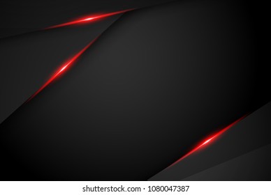 abstract metallic red black frame layout modern tech design template background