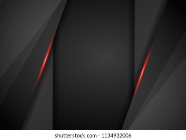 abstract metallic red black frame layout design tech innovation concept background