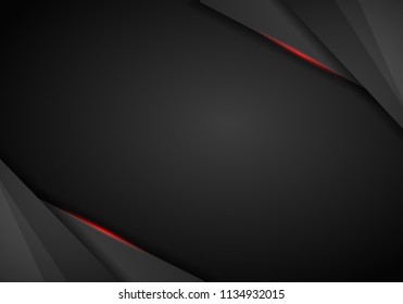 abstract metallic red black frame layout design tech innovation concept background