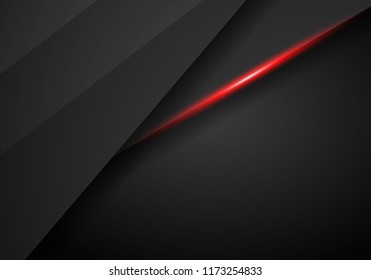 abstract metallic red black frame layout modern tech design template background , Black and red background. Vector graphic template design