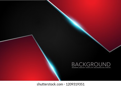 abstract metallic red black frame layout modern tech design template background