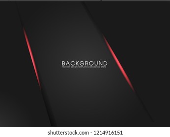 abstract metallic red black frame layout modern tech design template background , Black and red background. Vector graphic template design