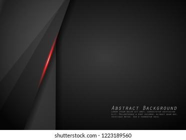 abstract metallic red black frame layout design tech innovation concept background