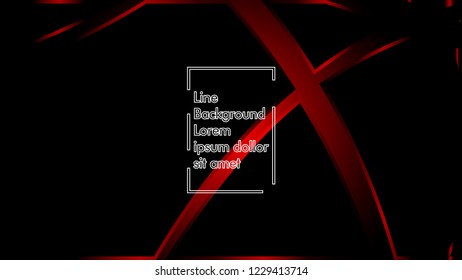 abstract metallic red black frame layout modern tech design template background