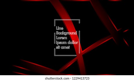abstract metallic red black frame layout modern tech design template background