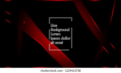 abstract metallic red black frame layout modern tech design template background