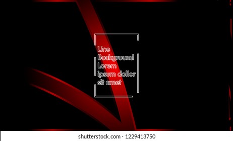 abstract metallic red black frame layout modern tech design template background
