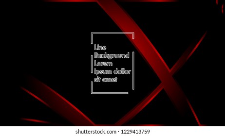 abstract metallic red black frame layout modern tech design template background