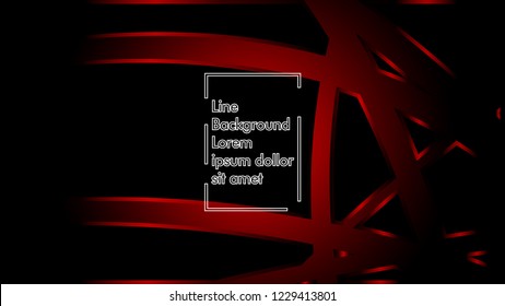 abstract metallic red black frame layout modern tech design template background