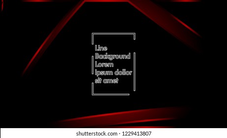 abstract metallic red black frame layout modern tech design template background