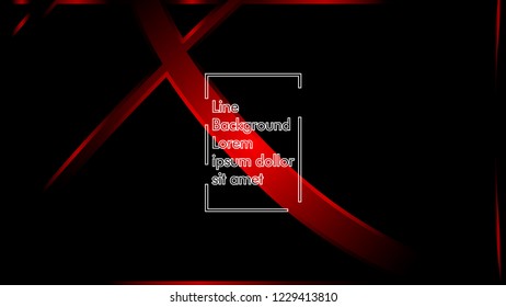 abstract metallic red black frame layout modern tech design template background