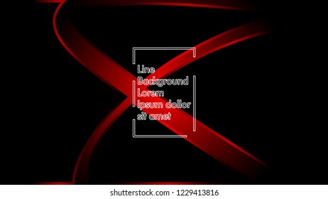 abstract metallic red black frame layout modern tech design template background