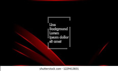 abstract metallic red black frame layout modern tech design template background