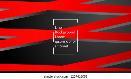 abstract metallic red black frame layout modern tech design template background
